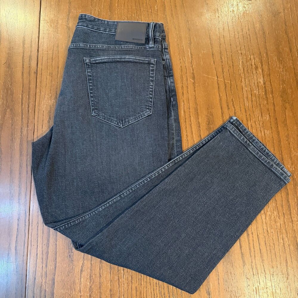 Bonobos Mens Jeans 36x30 Black Indigo Stretch Organic Cotton NWT